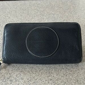 TORY BURCH Black Leather Wallet
